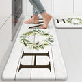 Farmhouse Cushioned Kitchen Rug Set