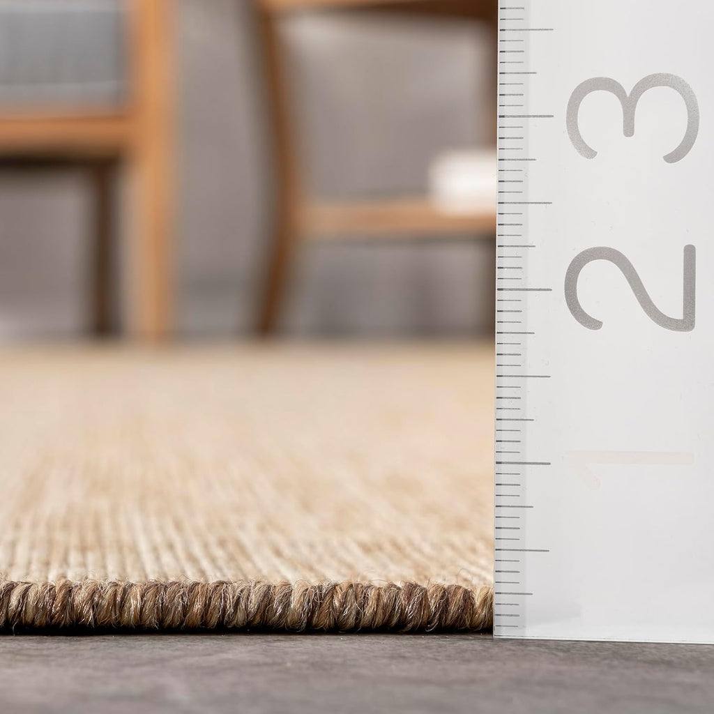 Brown Ivory Indoor Outdoor Area Rug