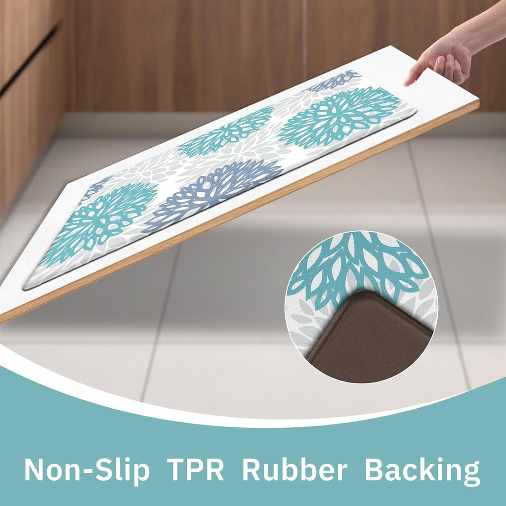 Cushioned Anti Fatigue Kitchen Rug Set