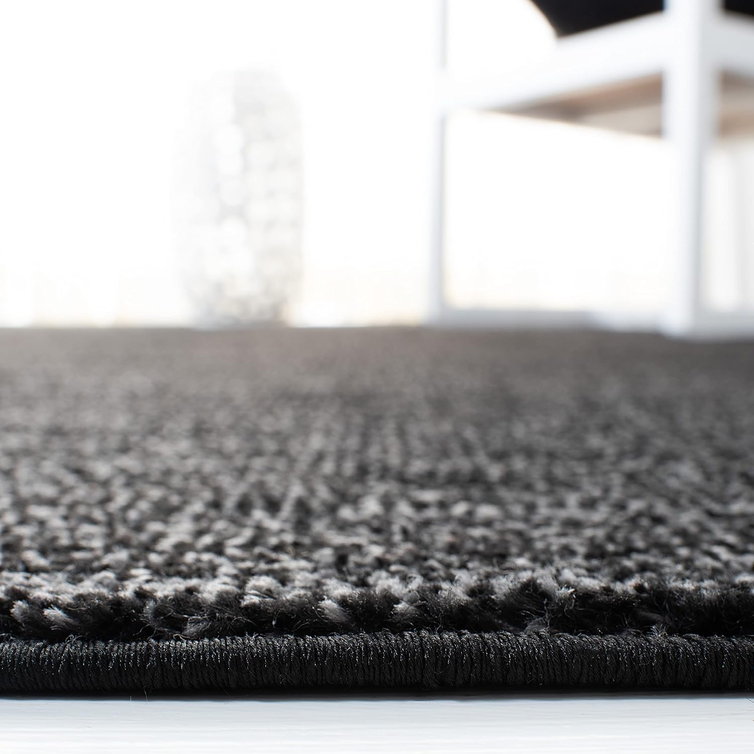 Black Grey Modern 2'6"x4' Area Rug