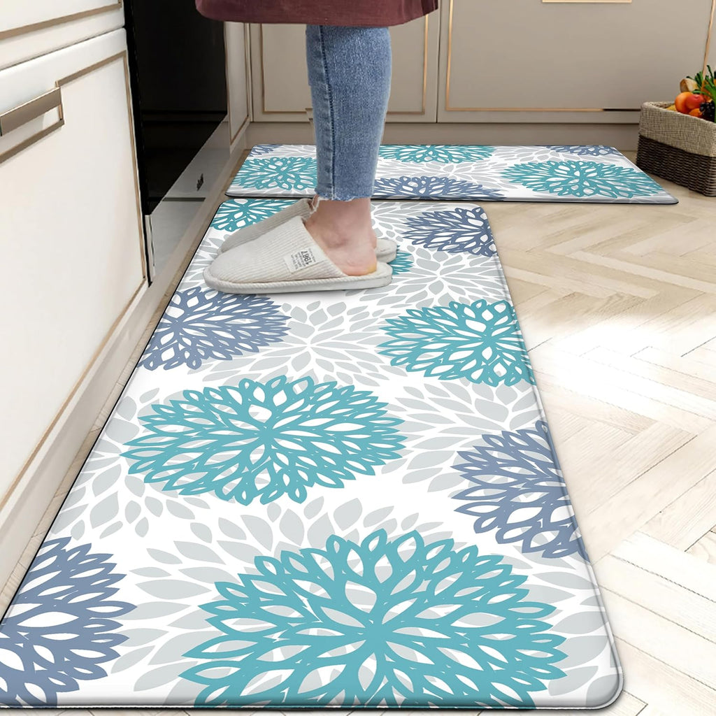 Cushioned Anti Fatigue Kitchen Rug Set