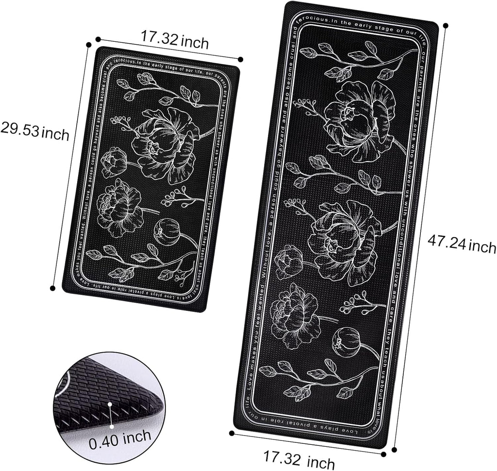 Cushioned Anti Fatigue Kitchen Floor Mats