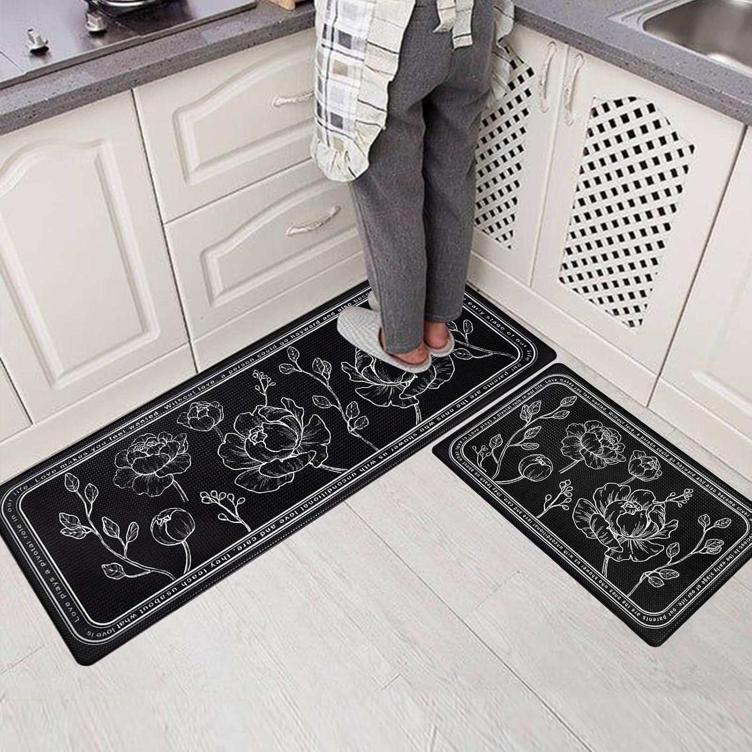 Cushioned Anti Fatigue Kitchen Floor Mats