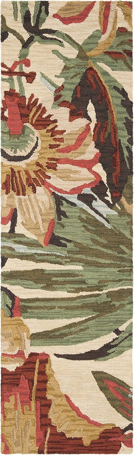 Ivory Multi Wool Runner Rug