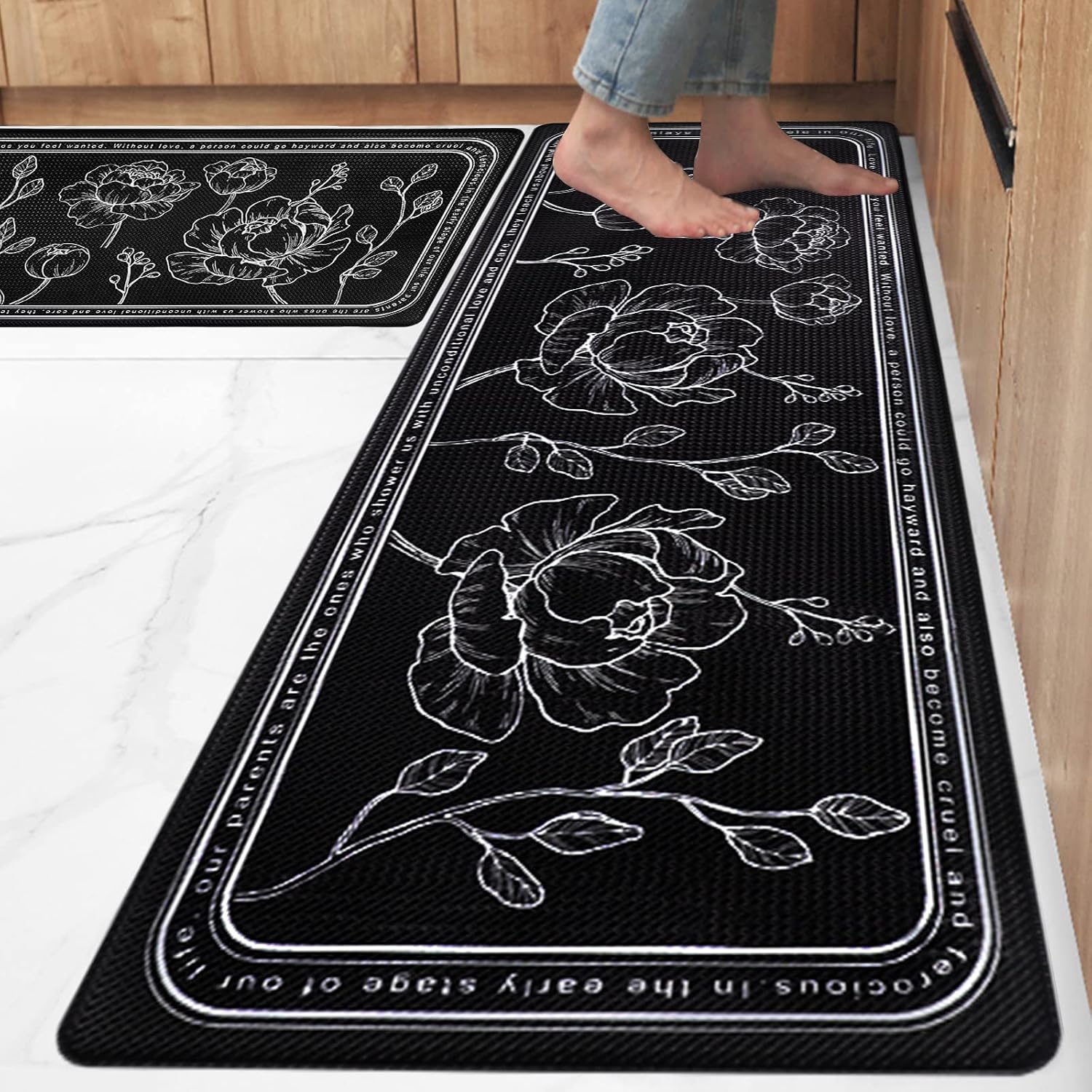 Cushioned Anti Fatigue Kitchen Floor Mats