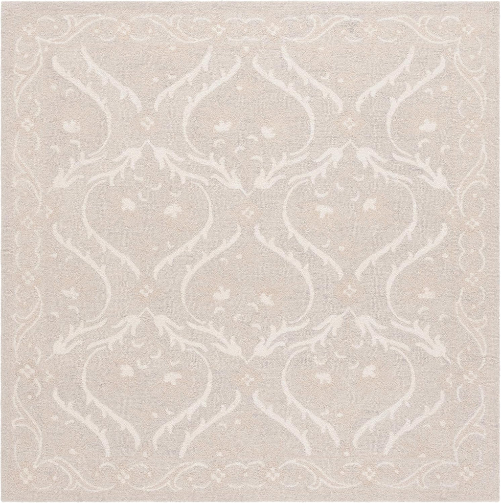 Beige Ivory Wool Runner Rug