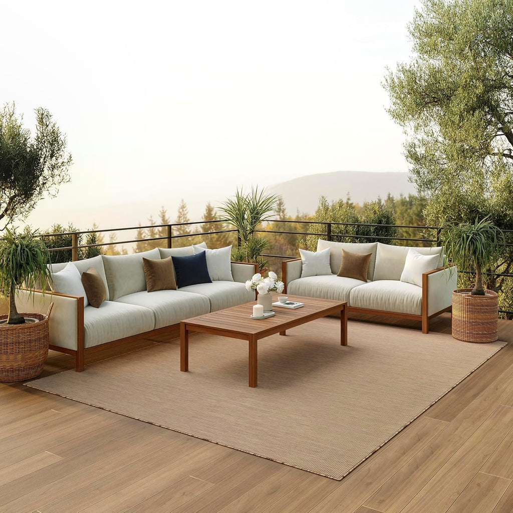 Natural Jute Easy Clean Large Area Rug