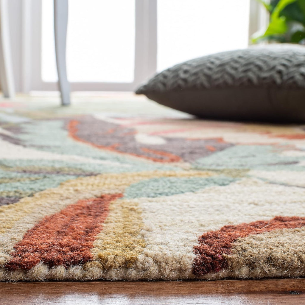 Ivory Multi Wool Runner Rug