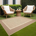 Natural Woven Jute 5x7 Washable Rug