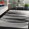 Ivory Grey Mid-Century 2'7"x5' Area Rug