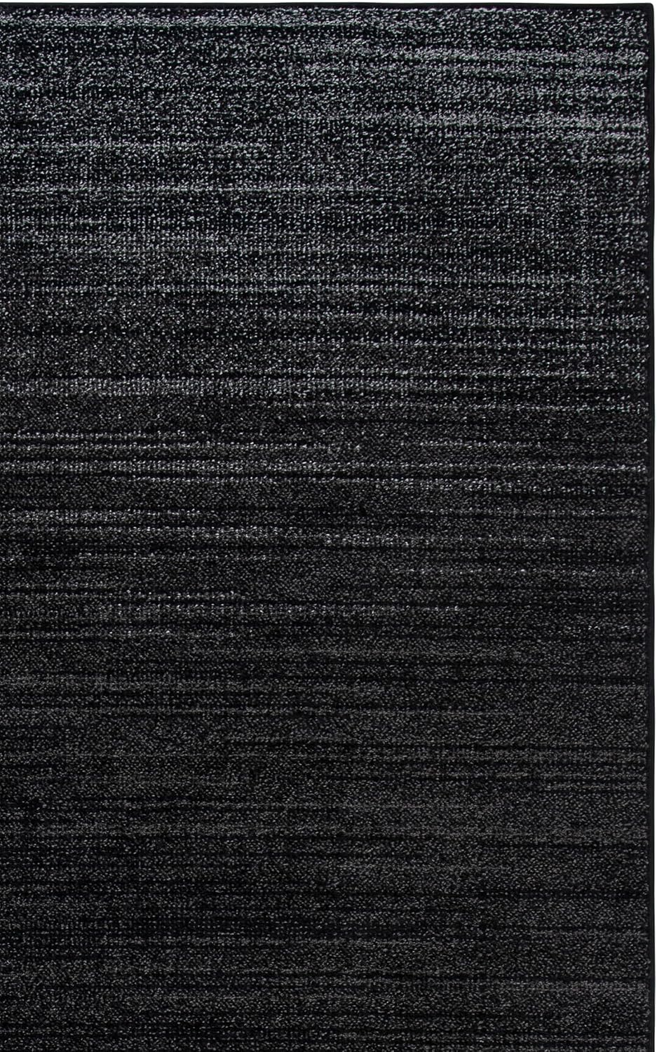 Black Grey Modern 2'6"x4' Area Rug