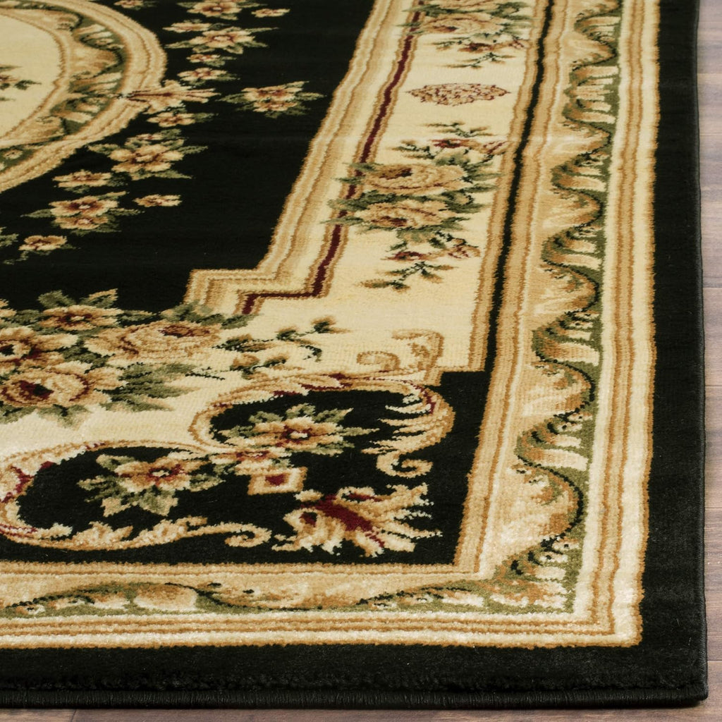 Black Ivory Medallion 3'3"x5'3" Area Rug