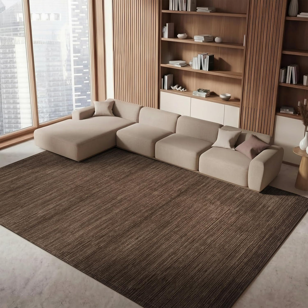 Brown Ombre 8x10 Modern Area Rug