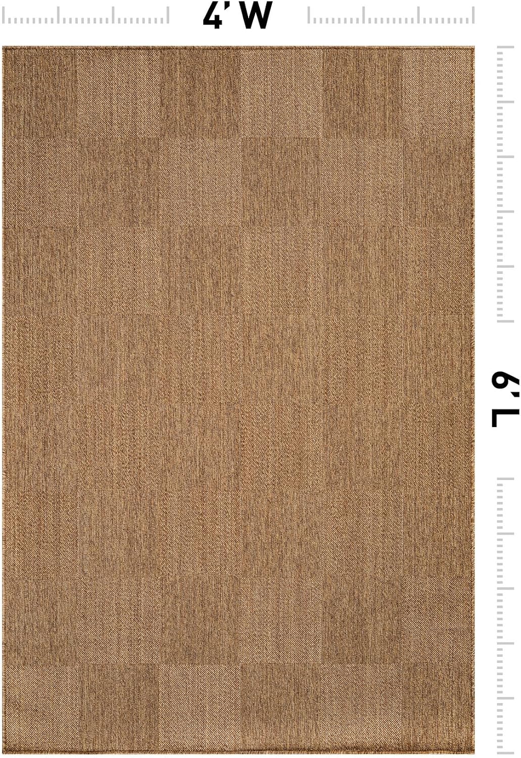 Natural Jute Flat Woven Indoor Outdoor Rug