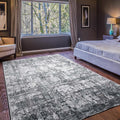 Dark Stone Vintage Boho 5x7 Washable Rug