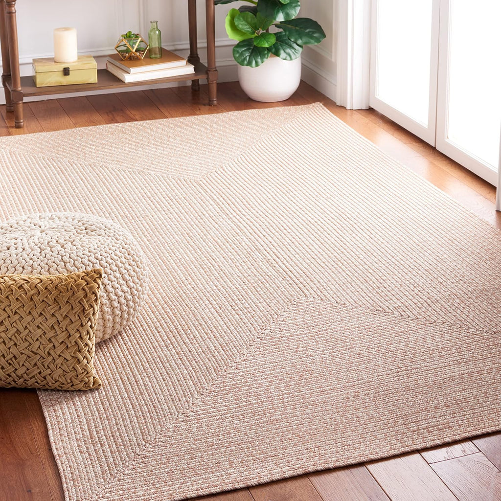 Natural Braided 4'x6' Washable Rug