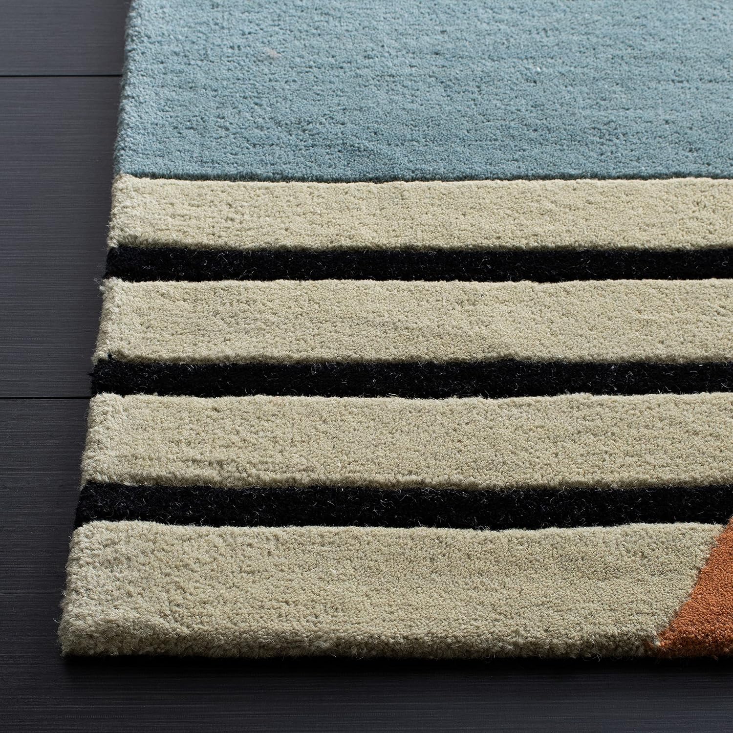 Mid-Century Modern Wool Runner Rug