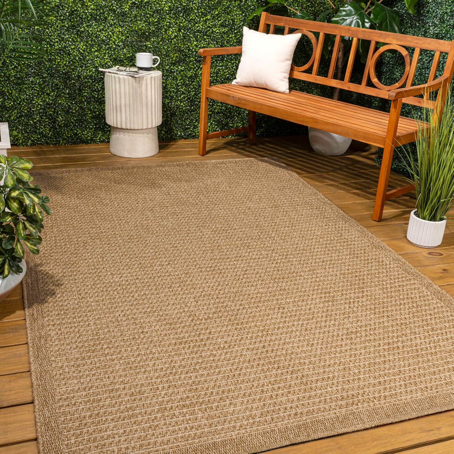 Jonathan Y Natural Jute Indoor Outdoor Rug