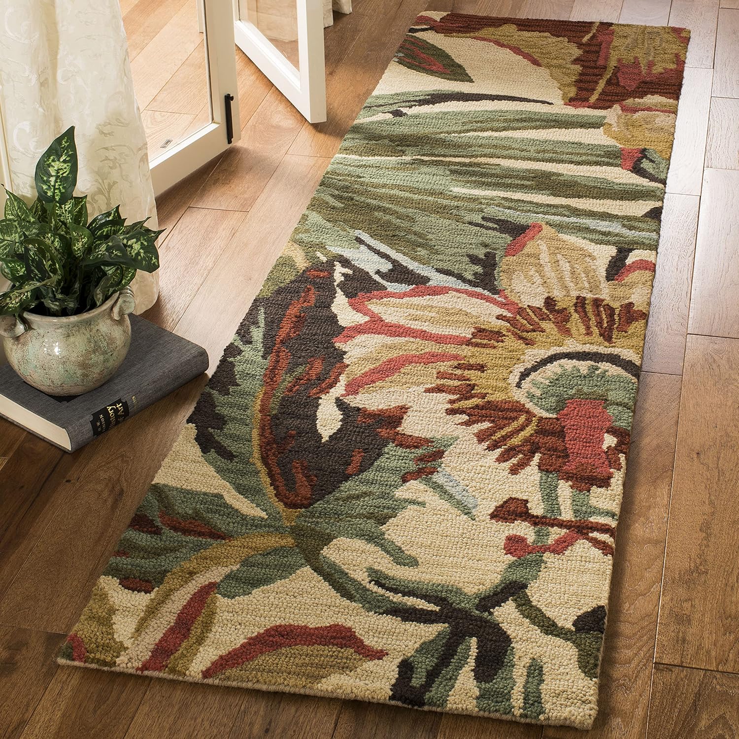Ivory Multi Wool Runner Rug