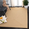 Beige Tan Braided 6'x9' Washable Rug