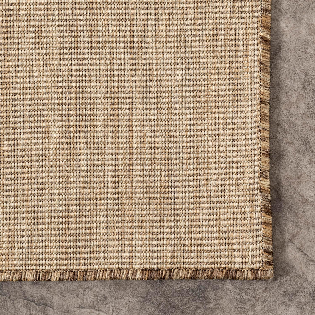 Brown Ivory Indoor Outdoor Area Rug