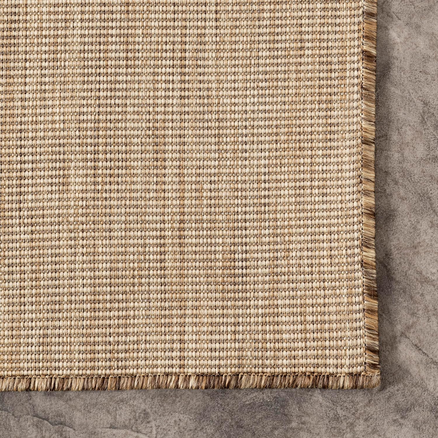 Brown Ivory Indoor Outdoor Area Rug
