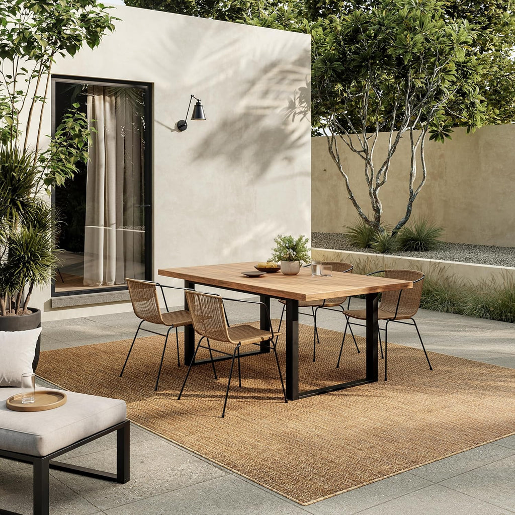 Natural 8x10 Indoor Outdoor Rug