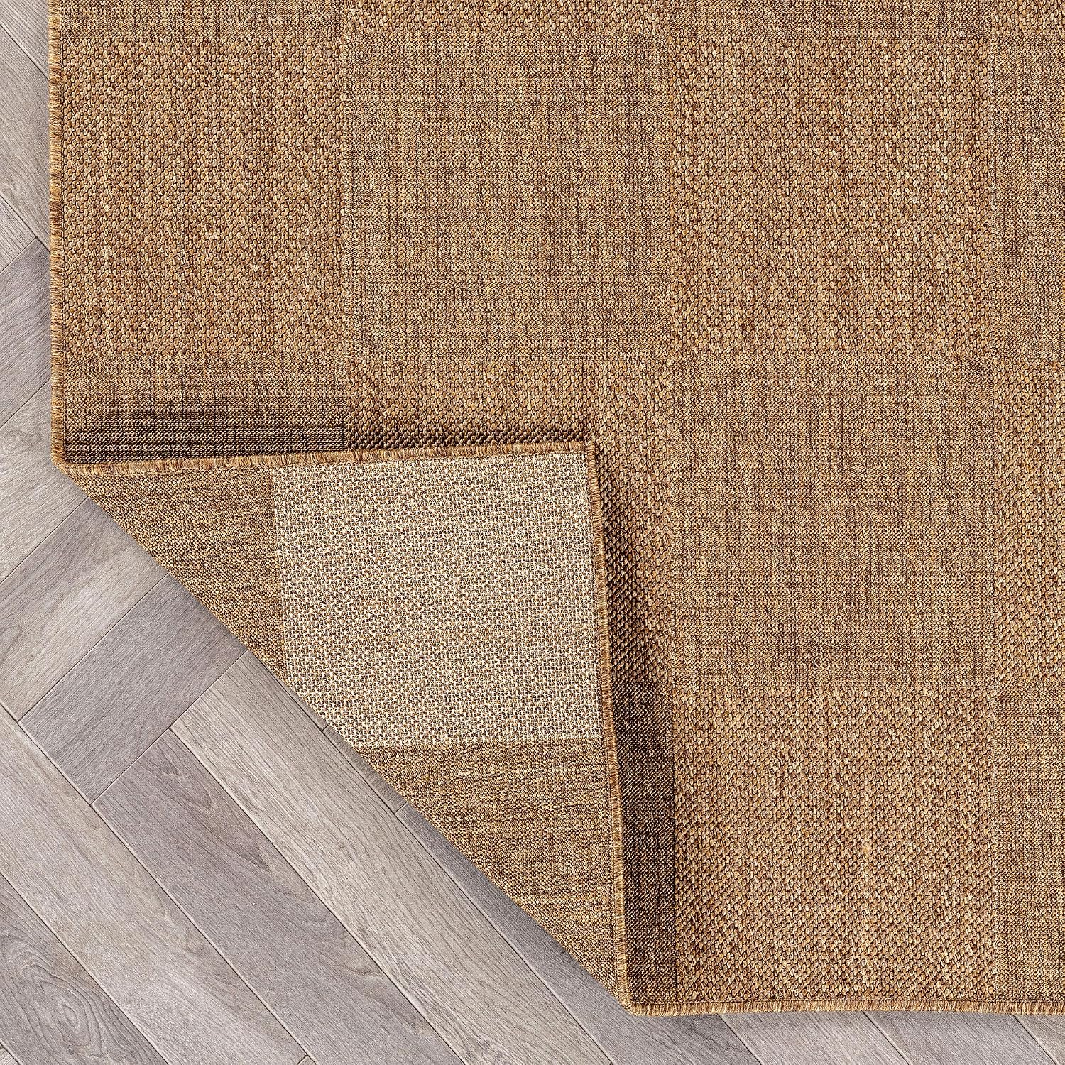 Natural Jute Flat Woven Indoor Outdoor Rug