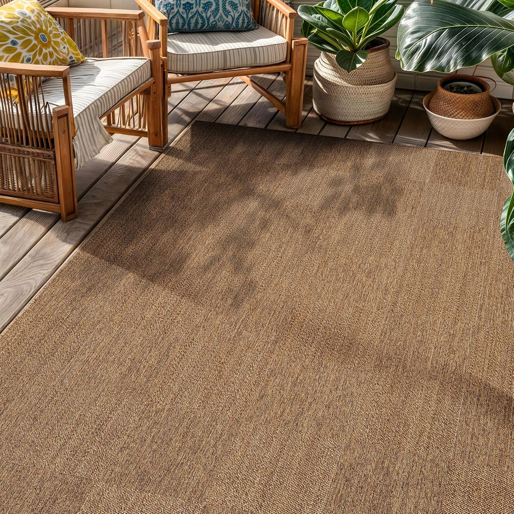 Natural Jute Flat Woven Indoor Outdoor Rug