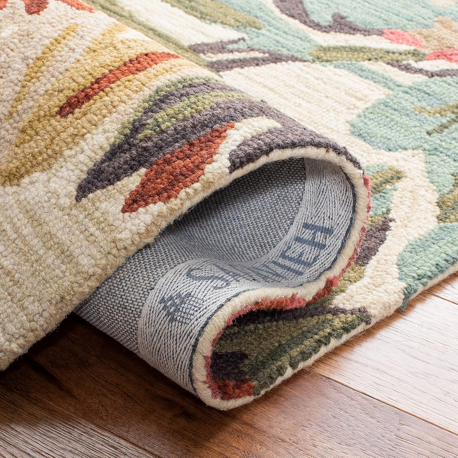 Ivory Multi Wool Runner Rug
